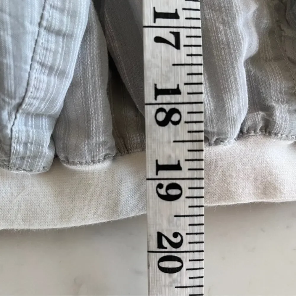 Lottum Girls White Gray Summer Sleeveless dress size 3-4